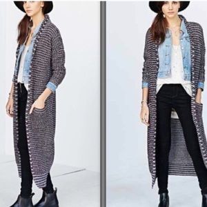 URBAN OUTFITTERS Long Purple Knot Cardigan